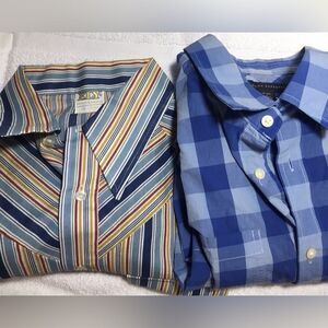 ELY Cattleman And Banana Republic Button-Down Shirts Size Large 16-16.5